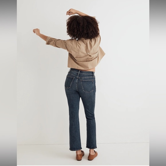 Madewell Kick Out Crop Jeans sz 33 NM243 - Picture 2 of 5
